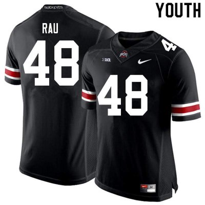 NCAA Ohio State Buckeyes Youth #48 Corey Rau Black Nike Football College Jersey FSR3745TE